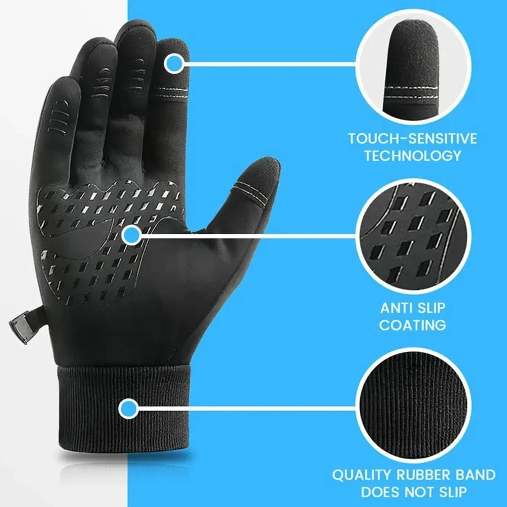 Cycling To Work - Winter Gloves Waterproof Thermal Sport Glove