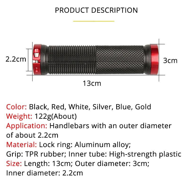MTB Bicycle Handlebar Grip Rub - Commuter Bike Lock ulasan dan harga