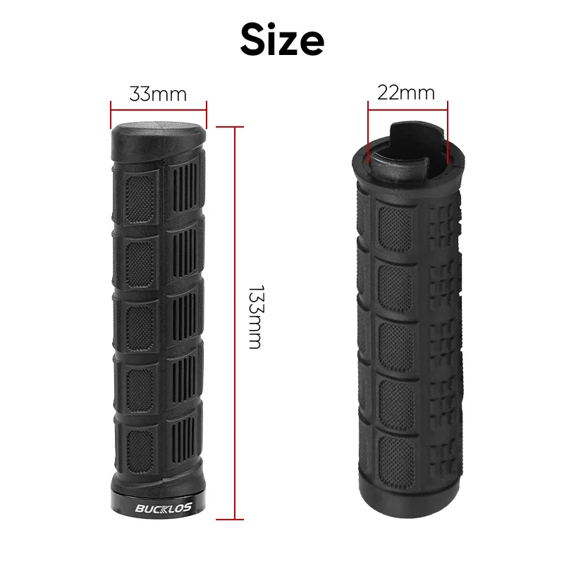 BUCKLOS Bicycle Grips Rubber S - Commuter Bike Lock ulasan dan harga