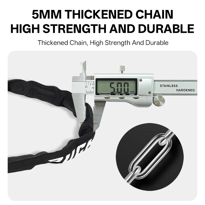 BUCKLOS Bicycle Chain Lock Por - Chain Lock Combination ulasan dan harga