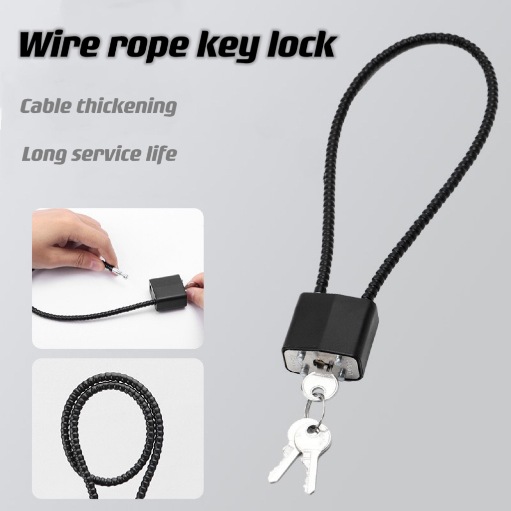 1pc Soft Steel Cable Anti-Thef - Cable Lock Flexible ulasan dan harga