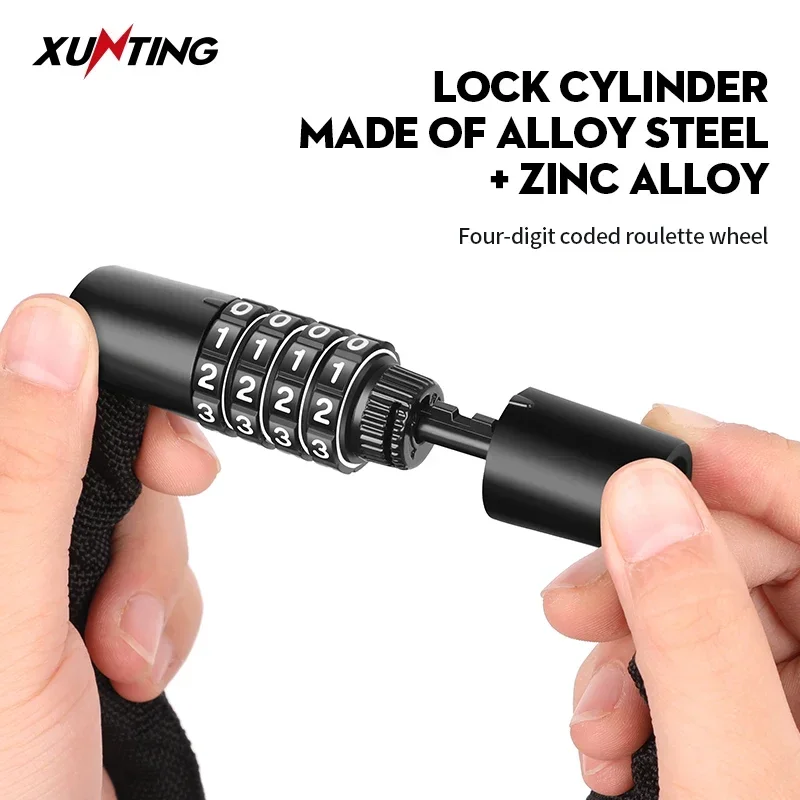 Xunting Bike Lock Secure Your  - Chain Lock Combination ulasan dan harga