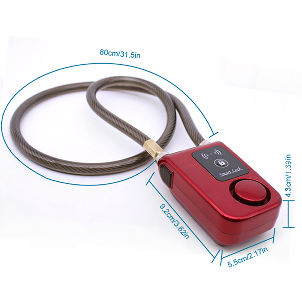 Bluetooth Smart Bike Lock Wate - Chain Lock Combination ulasan dan harga