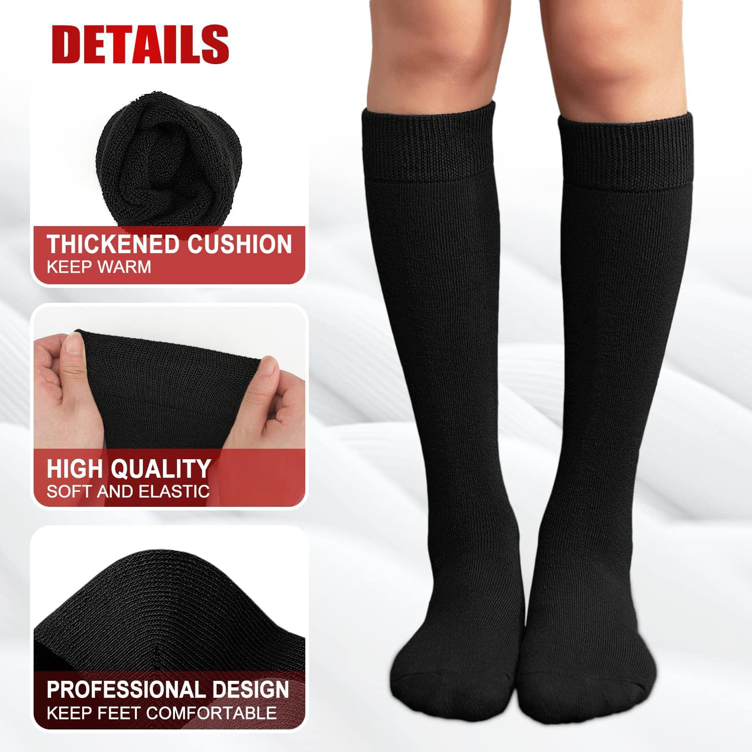 2 Pairs Fleece Warm Knee High  - Cycling To Work ulasan dan harga