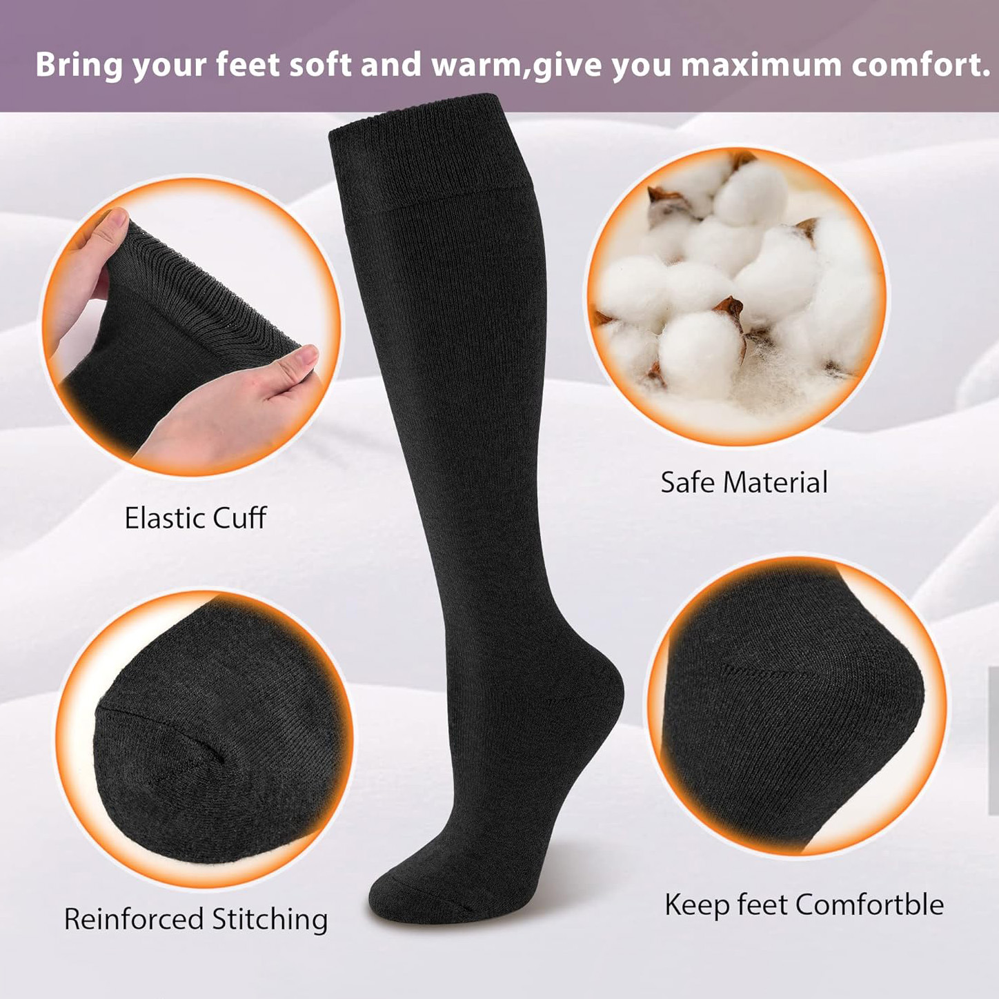 2 Pairs Fleece Warm Knee High  - Cycling To Work ulasan dan harga